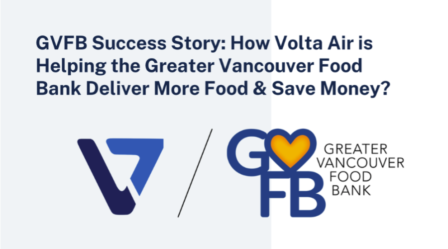 Volta air and Greater Vancouver Food Bank